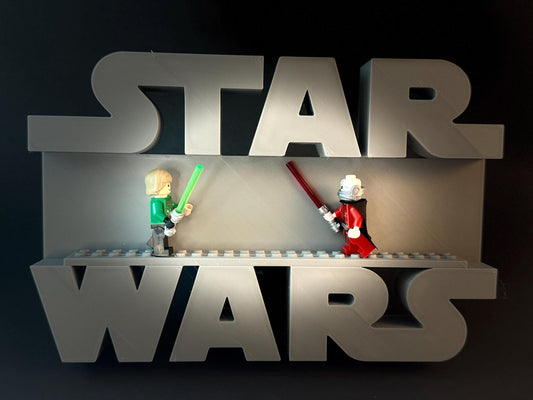 Star Wars LEGO Logo Display Shelf