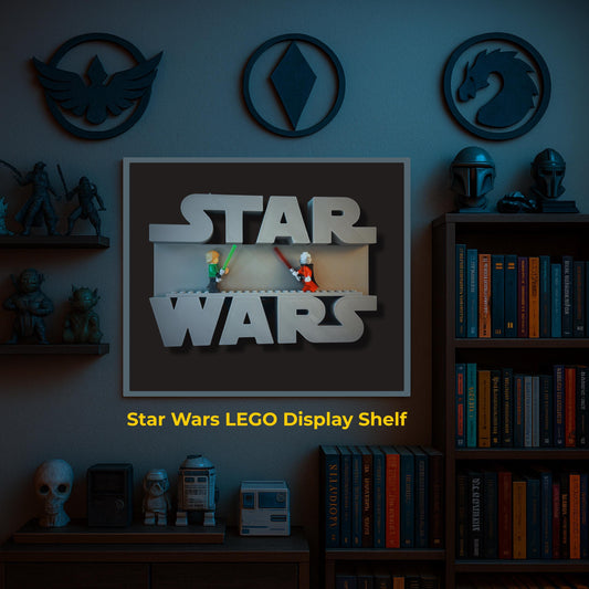 Star Wars LEGO Logo Display Shelf